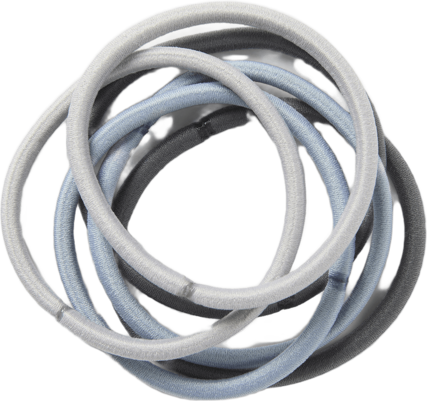 Hårsnodd, 6-pack, från Å BEAUTY, i färgen Grey.