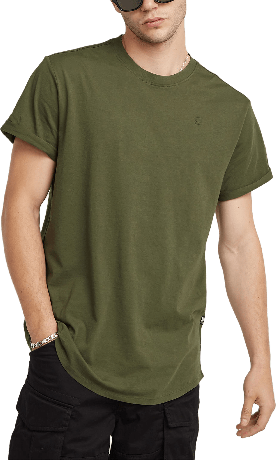 Lash T-Shirt, från G-Star, i färgen Combat.