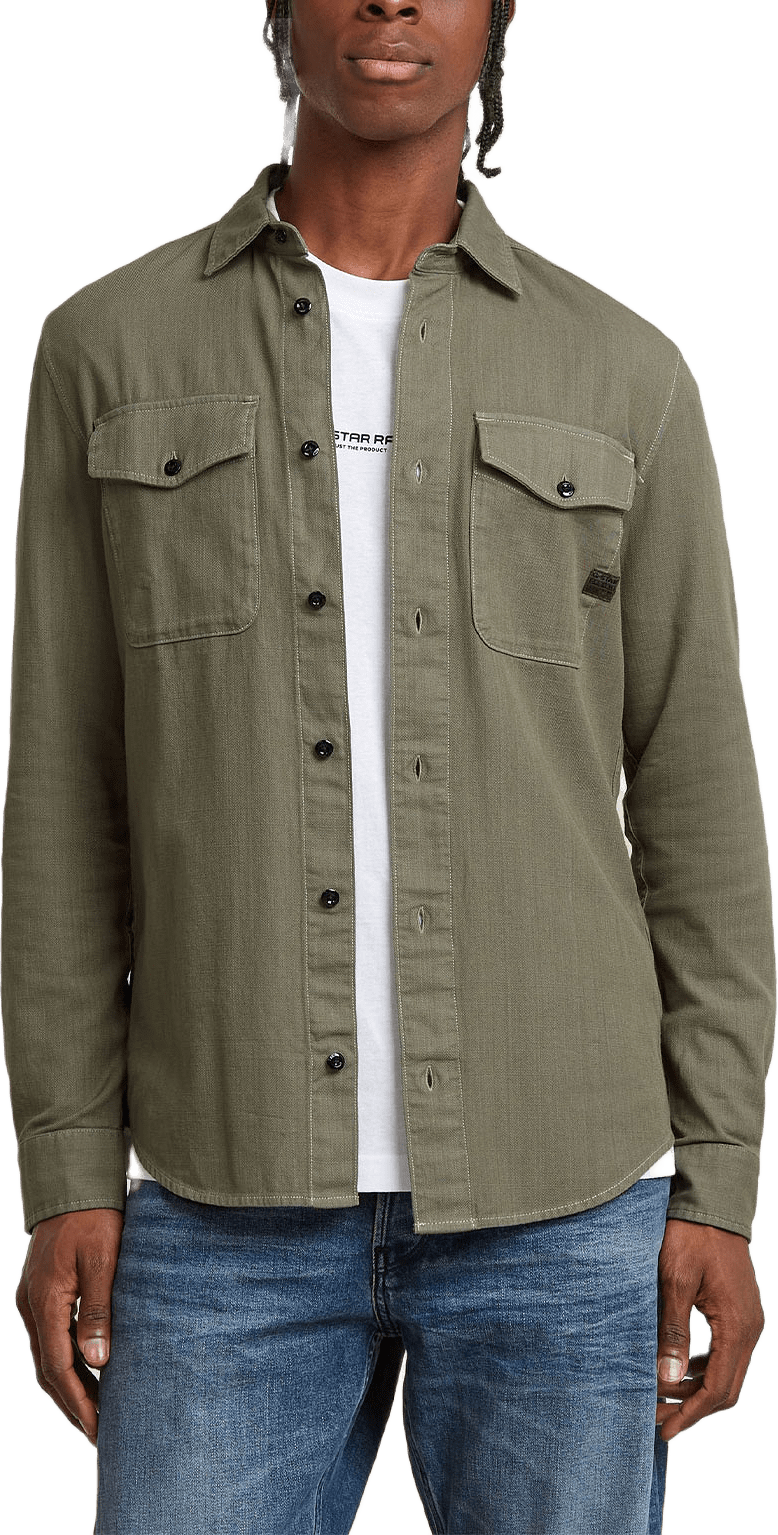 Marine Slim Shirt, från G-Star, i färgen Shamrock Gd.