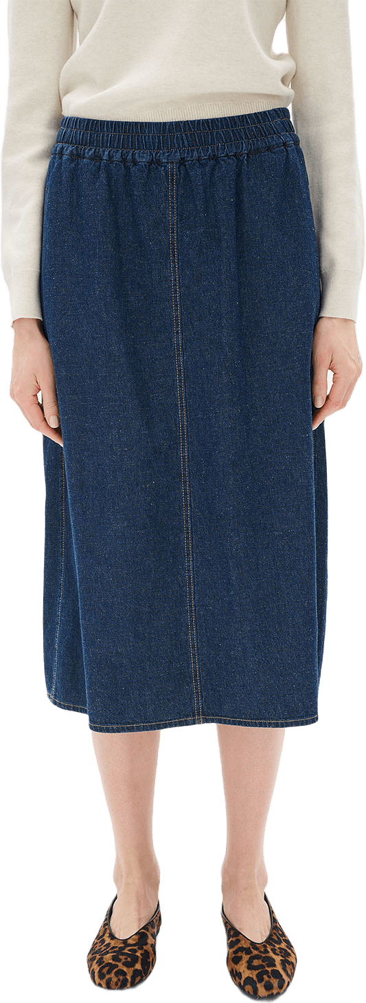 RubinaIW Skirt; InWear Skirt, från Inwear, i färgen Blue Denim.