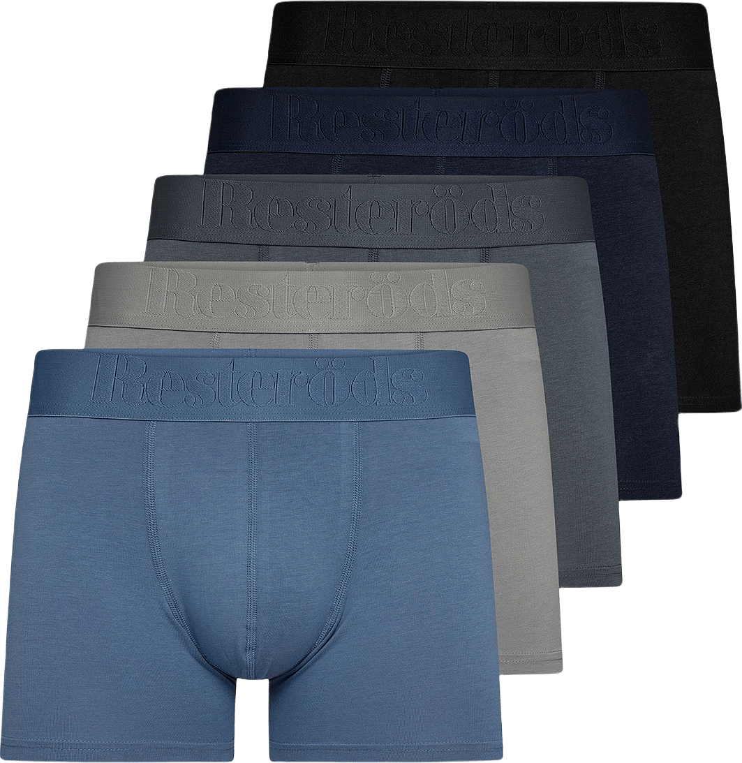 Boxer Bamboo 5-pack Regular leg, från Resteröds, i färgen Multicolor4.
