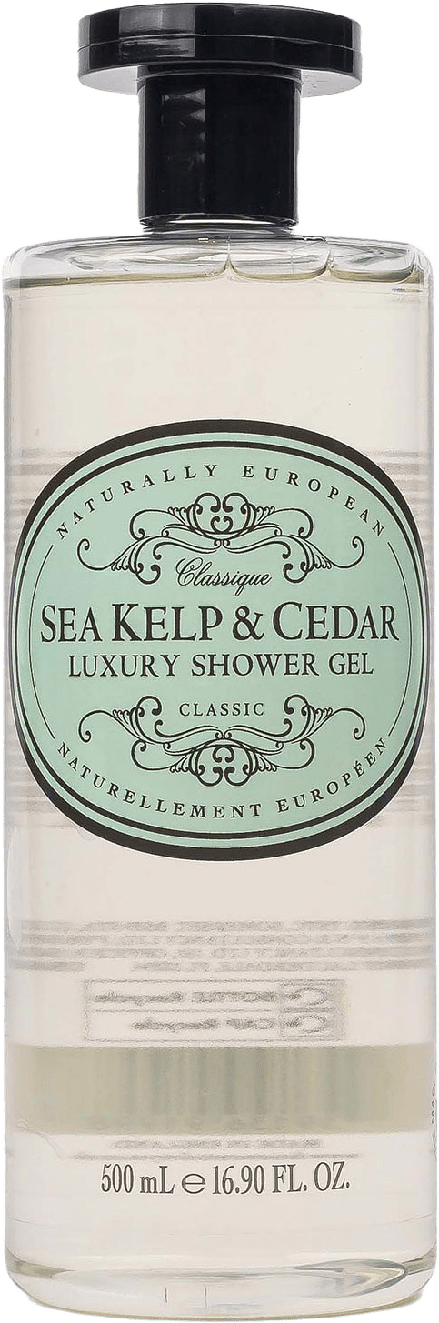 Shower Gel Sea Kelp & Cedar, från Naturally European.