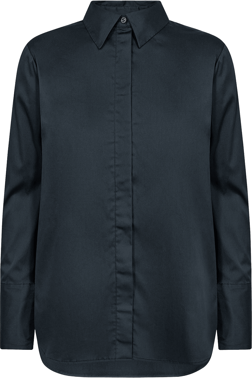 LR-Isla Solid 7 Shirt, från Leveté Room, i färgen Dark Navy.