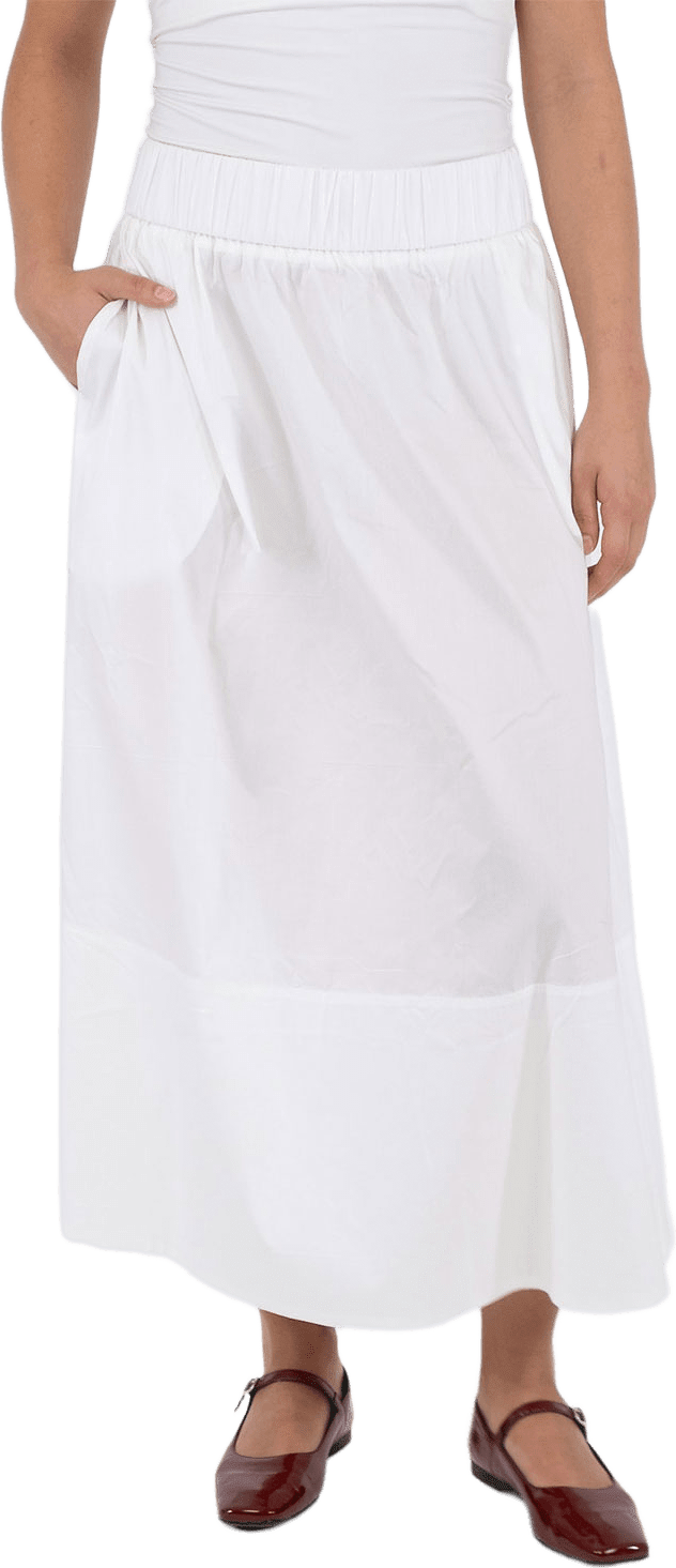 Yara Long Poplin Skirt