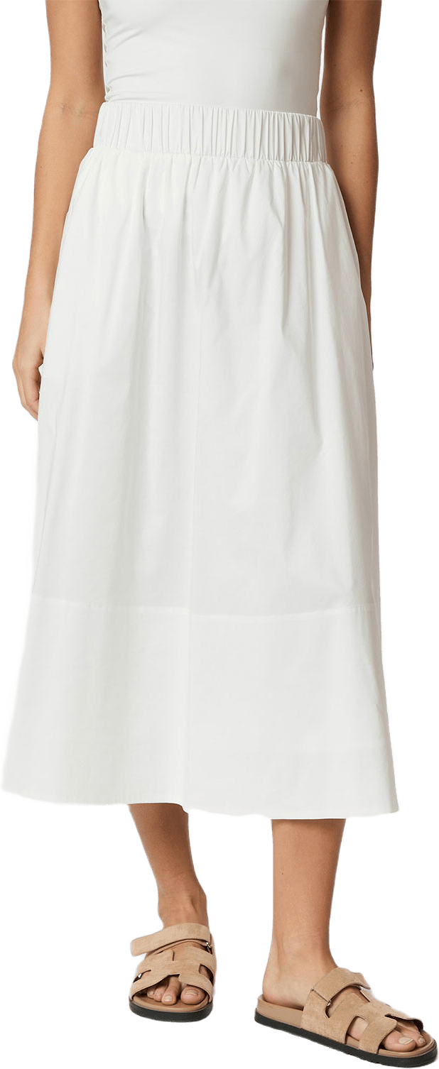 Skirt Yara Poplin, från Neo Noir, i färgen White.