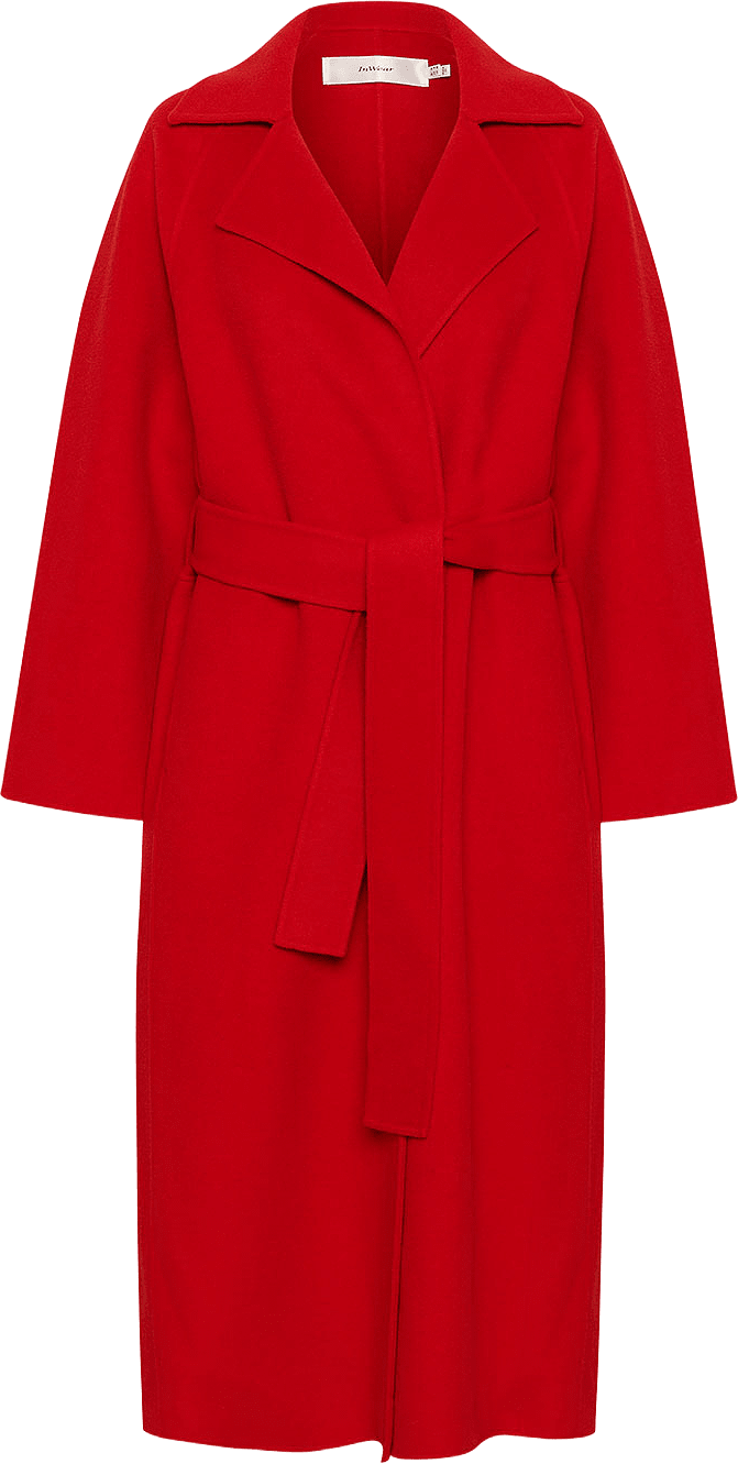 YillaIW Long coat, från Inwear, i färgen Adrenaline Rush.