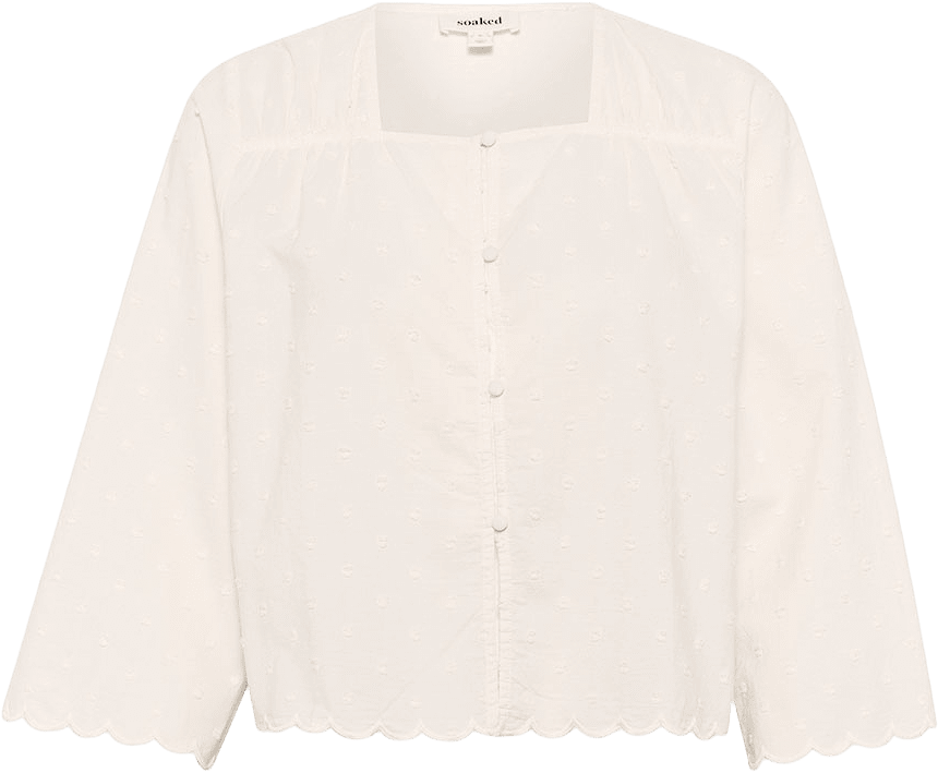SLSunela Blouse, från Soaked In Luxury, i färgen Broken White.