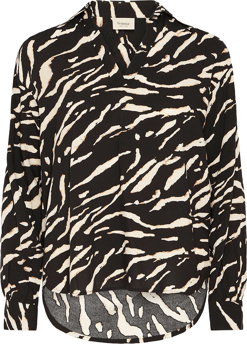 FRFLOWY Blouse, från Fransa, i färgen Black Art.