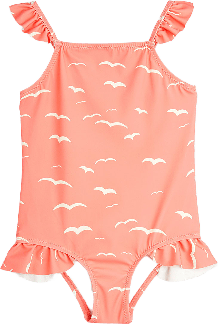 Seagull frill swimsuit