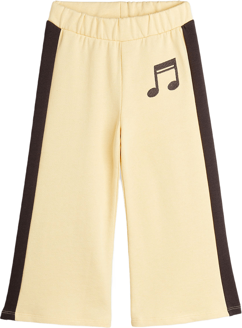 Note embroidered sweatpants