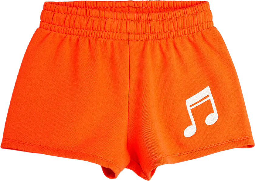 Note embroidered sweatshorts