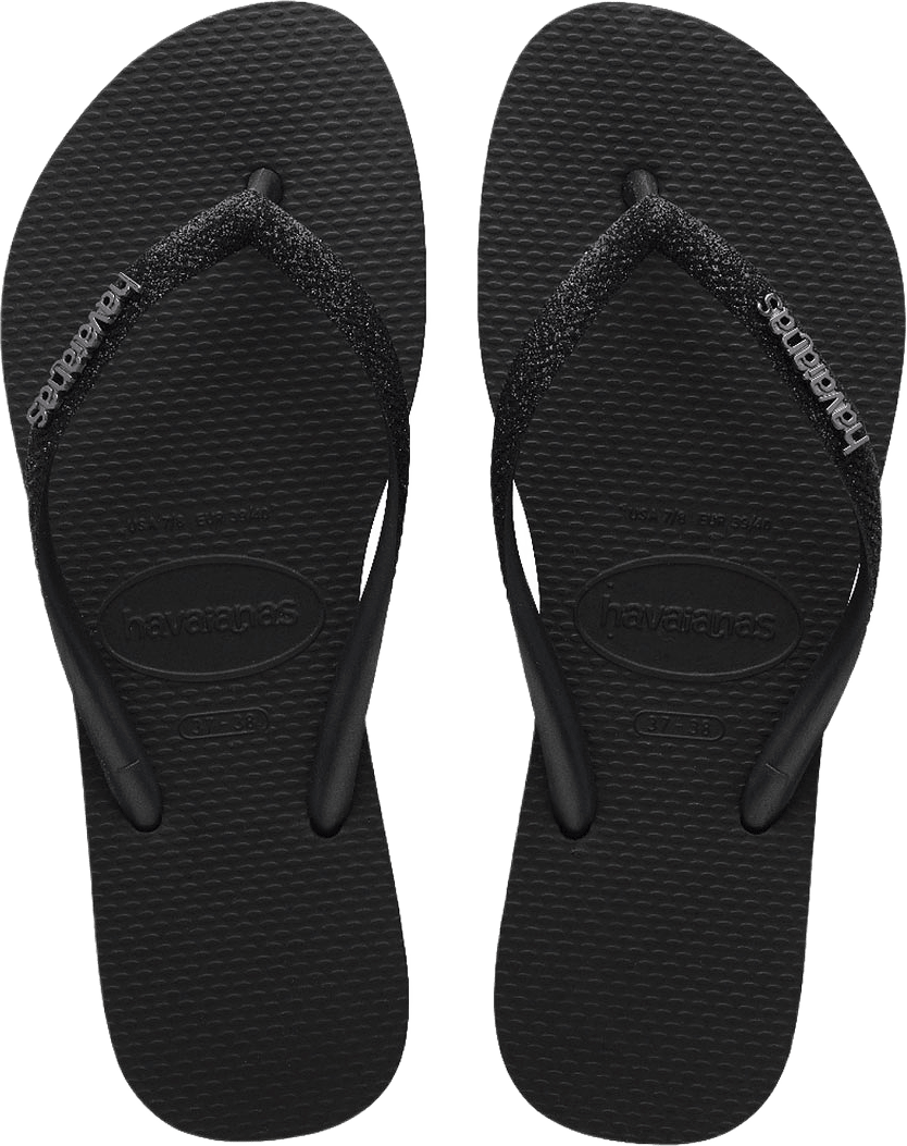 Hav. Slim Glitter II, från Havaianas, i färgen Black/Black.