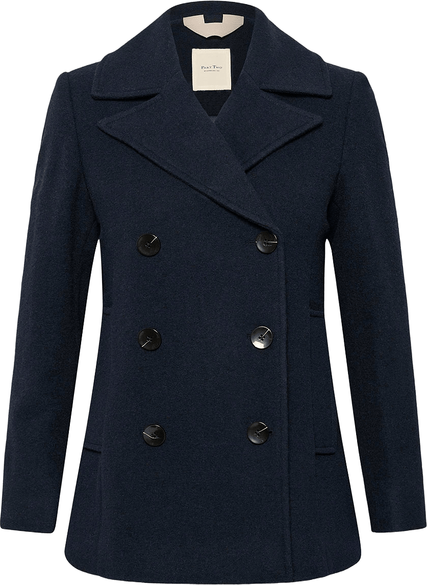 LekiasPW Coat, från Part Two, i färgen Dark Navy.