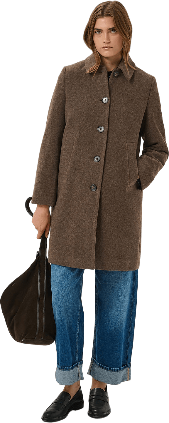 Kamillas OTW Jacket, från Part Two, i färgen Dark Walnut Melange.