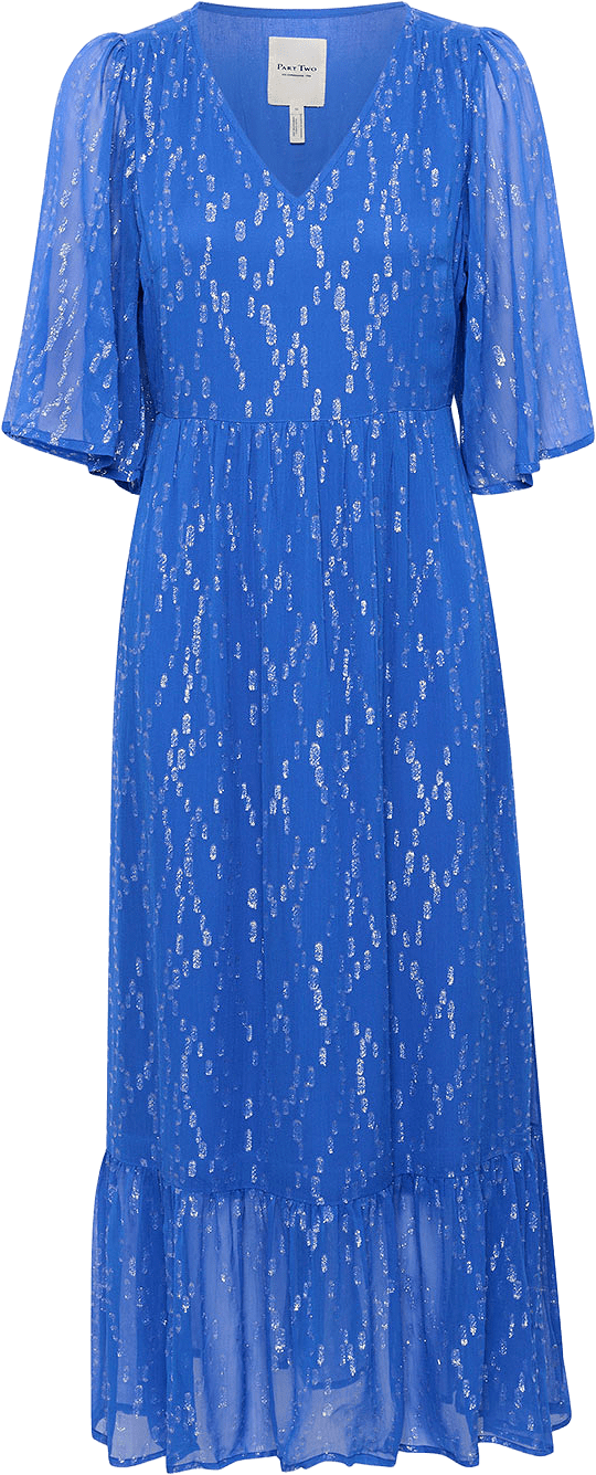 TerjaPW Dress, från Part Two, i färgen Amparo Blue Lurex.