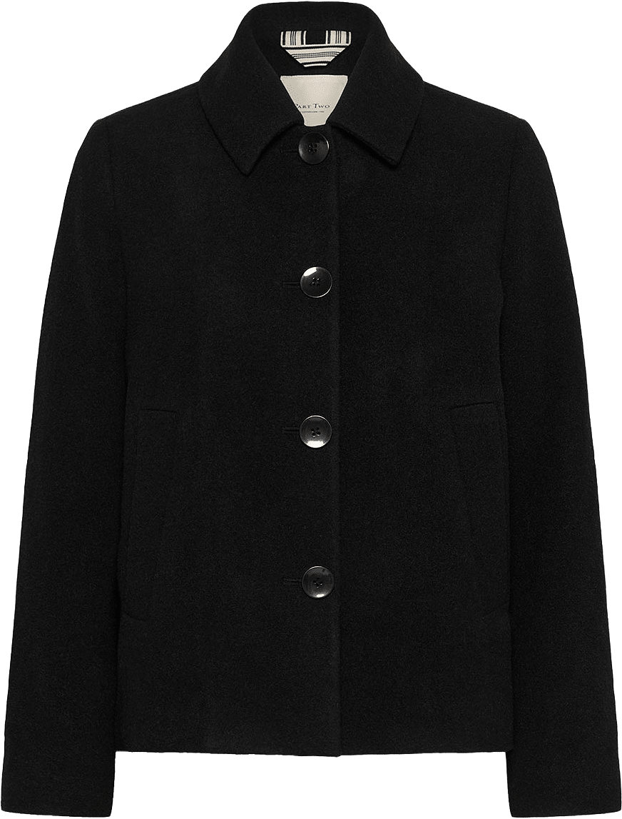 LamillaPW Coat, från Part Two, i färgen Black.