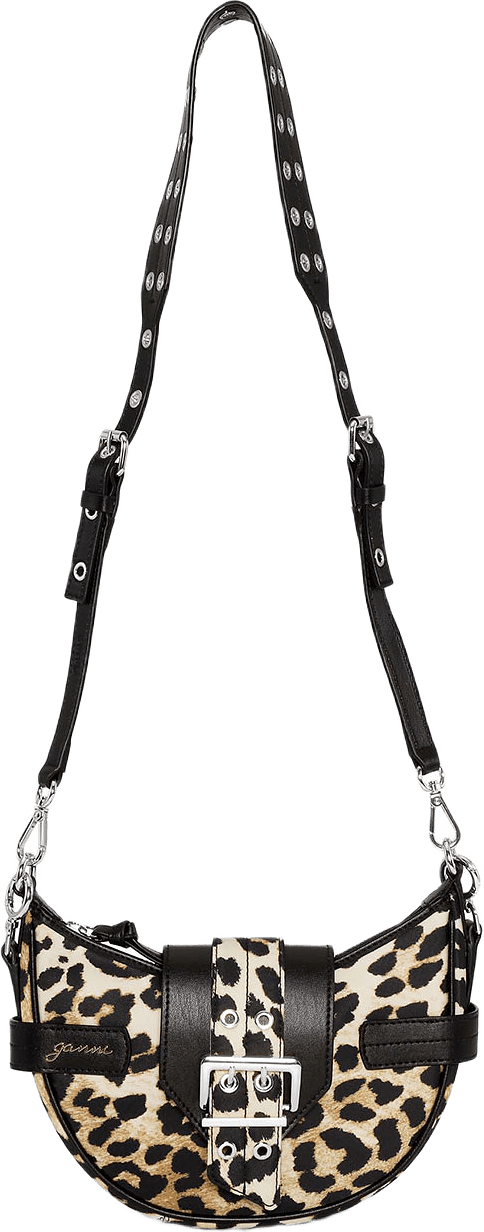 Bucky Crossbody Bag, från GANNI, i färgen Leopard.