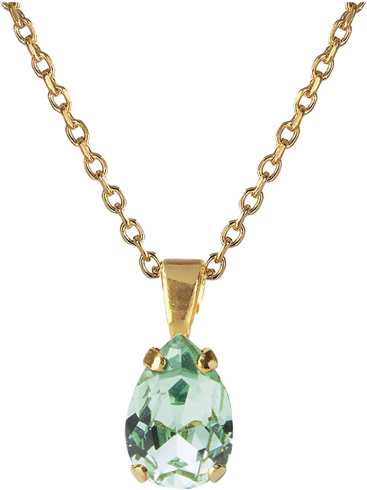 Petite Drop Necklace, från Caroline Svedbom, i färgen Gold.