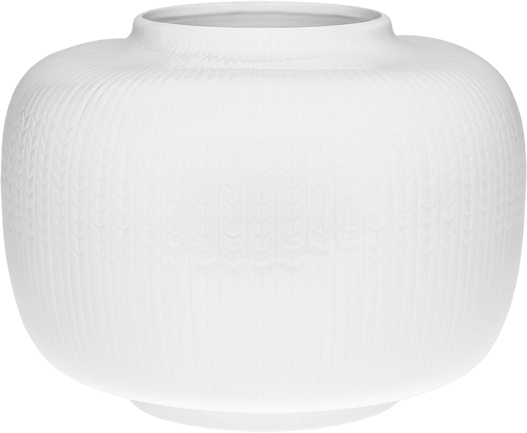 SWGR vas 220x170mm snö, från Rörstrand, i färgen Vit.