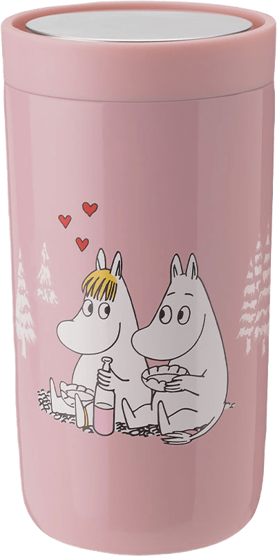 To Go Click to go mugg 0.2 l. Moomin Love, från Stelton, i färgen Moomin Love.