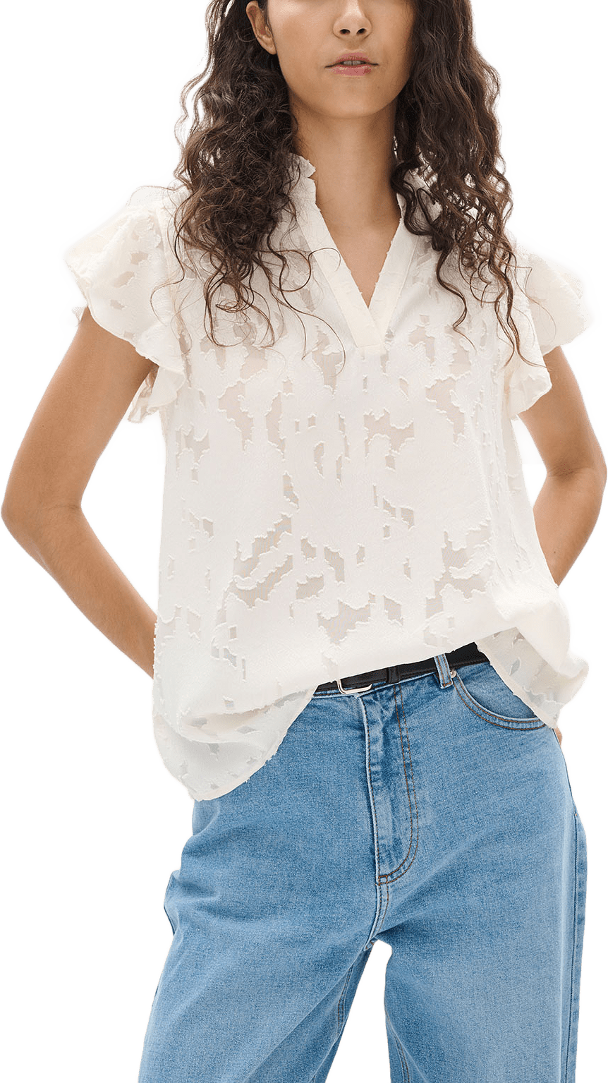 ImalaIW Blouse; InWear Blouse, från Inwear, i färgen Whisper White.