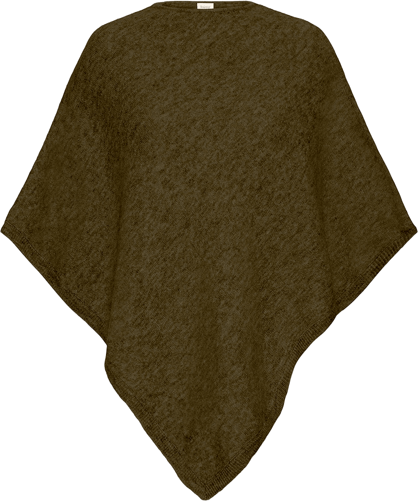 FRSANNY  Poncho, från Fransa, i färgen Dusty Olive Melange.