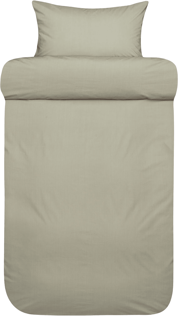 Fryd Percale bäddset 150x210 cm, från Høie of Scandinavia, i färgen Kaki.