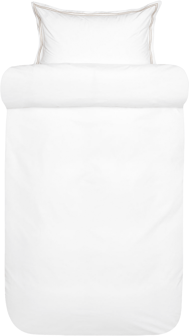 Paris percale bäddset, från Høie of Scandinavia, i färgen Vit.