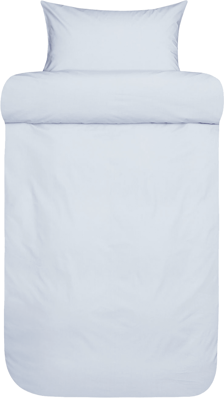 Fryd Percale bäddset 150x210 cm, från Høie of Scandinavia, i färgen Ljusblå.