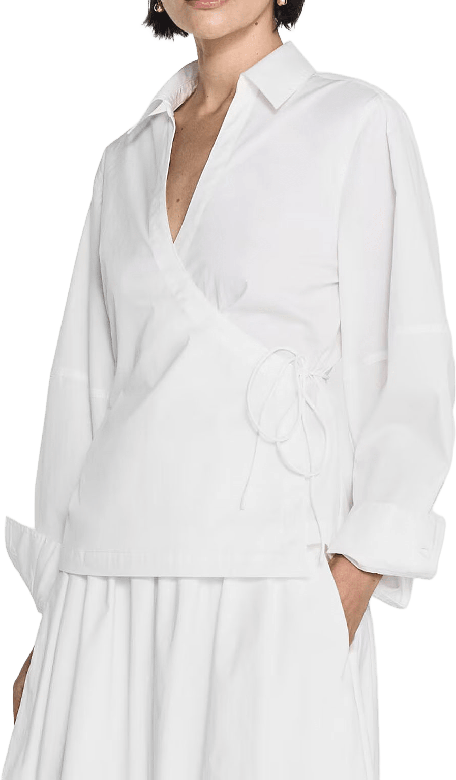 Mella Wrap Shirt, från Twist & Tango, i färgen White.