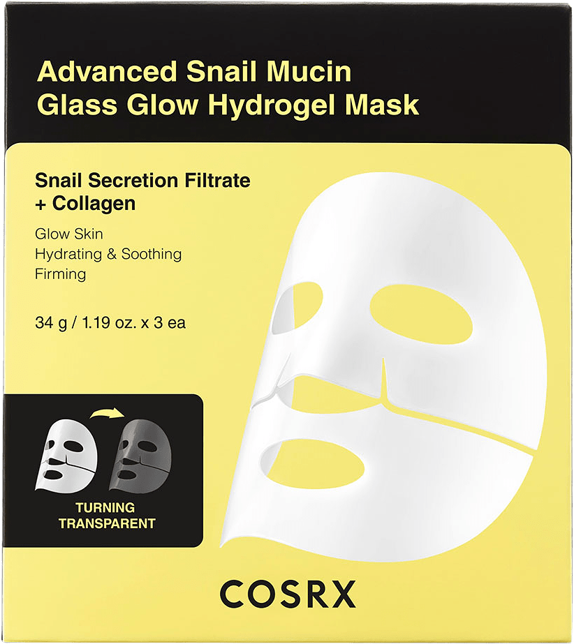 Advanced Snail Mucin Glass Glow Hydrogel Mask