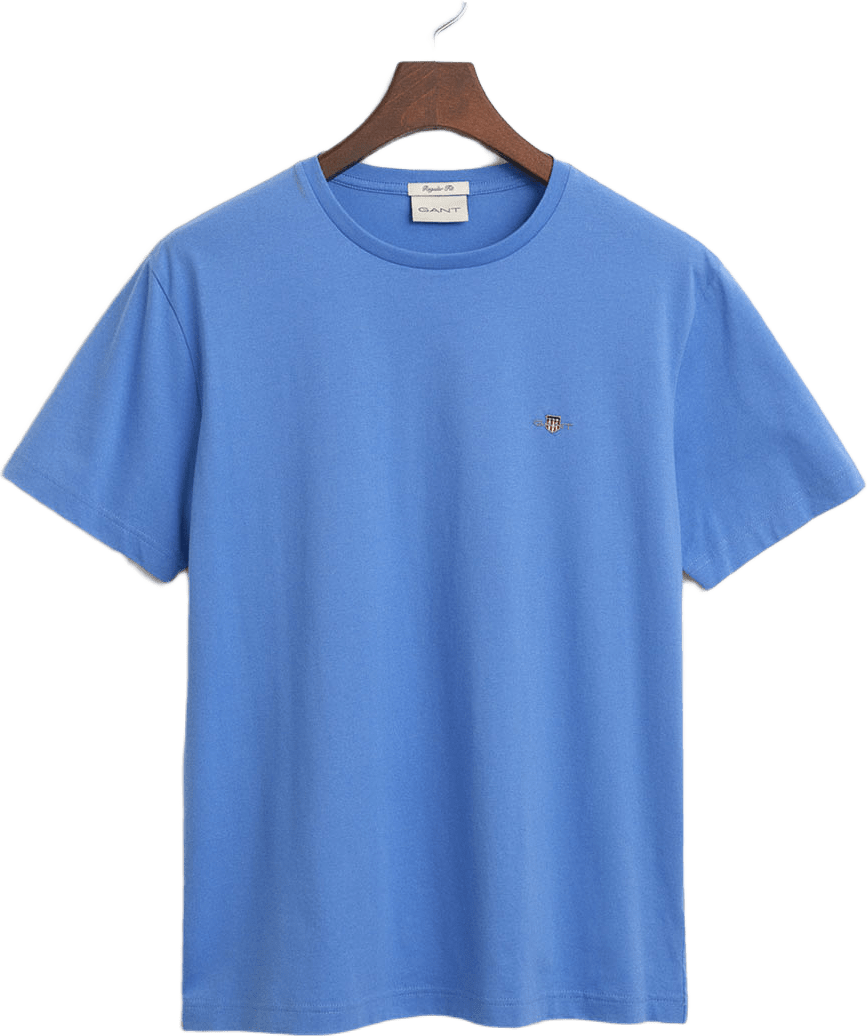 Regular Fit Shield T-Shirt, från GANT, i färgen Perfect Blue.