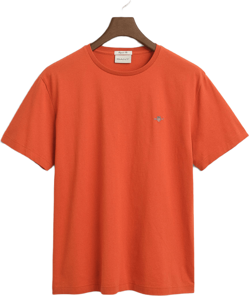 Regular Fit Shield T-Shirt, från GANT, i färgen Deep Orange.