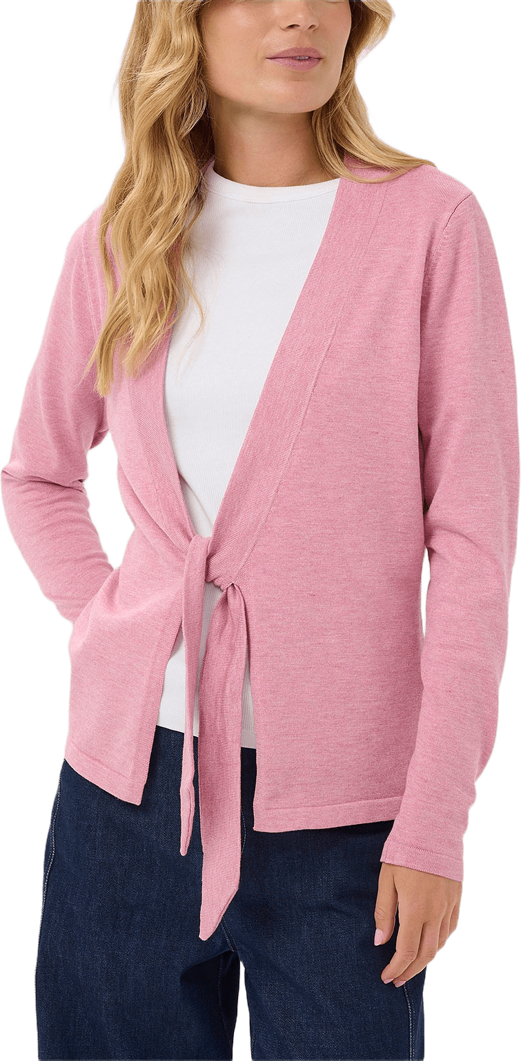 MilaSZ Tie Cardigan, från Saint Tropez, i färgen Foxglove Melange.