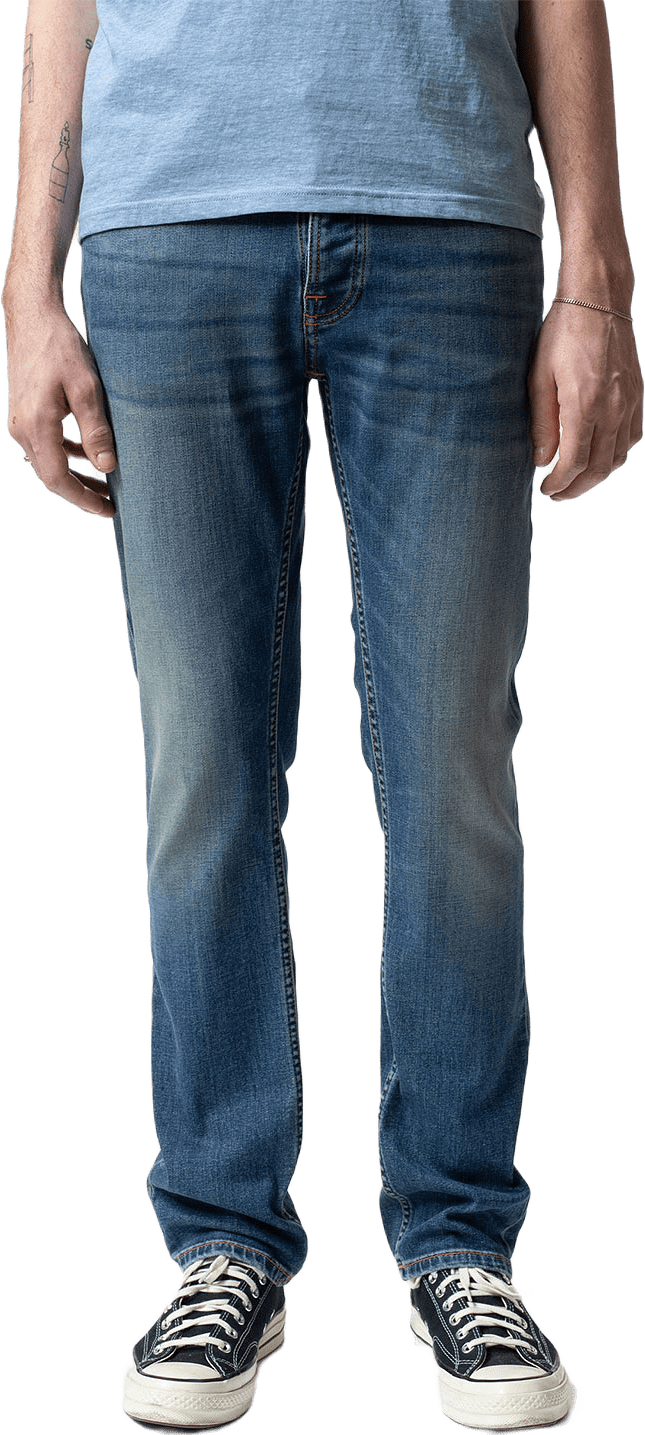Grim Tim Jeans, från Nudie Jeans, i färgen Faded Memory.