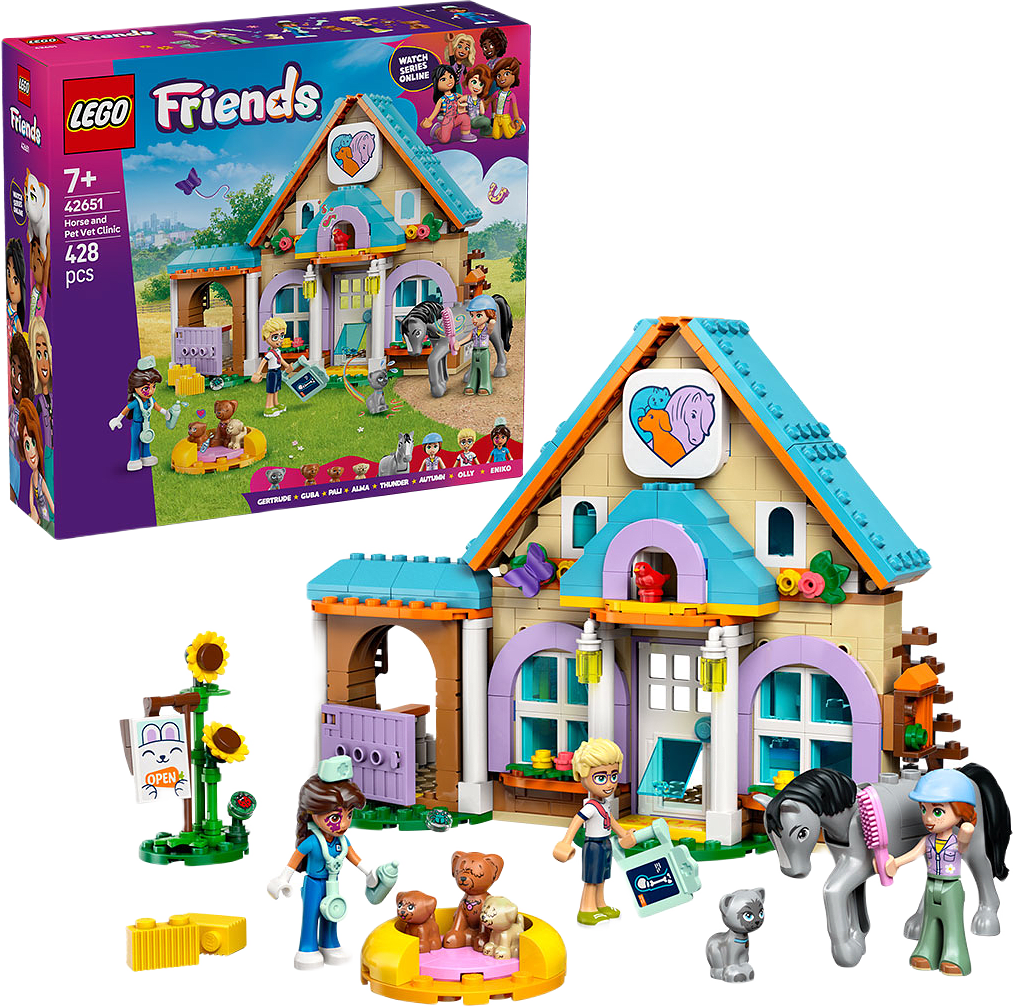 Veterinärklinik för hästar och husdjur, från LEGO.