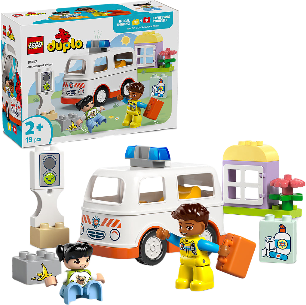 DUPLO® Ambulans och förare, från LEGO.