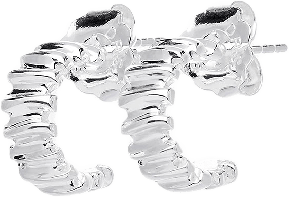 Les Roches drop hoops silver, från Drakenberg Sjölin, i färgen Silver.