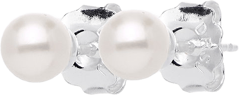 Petite Pearl single studs silver, från Drakenberg Sjölin, i färgen Silver.