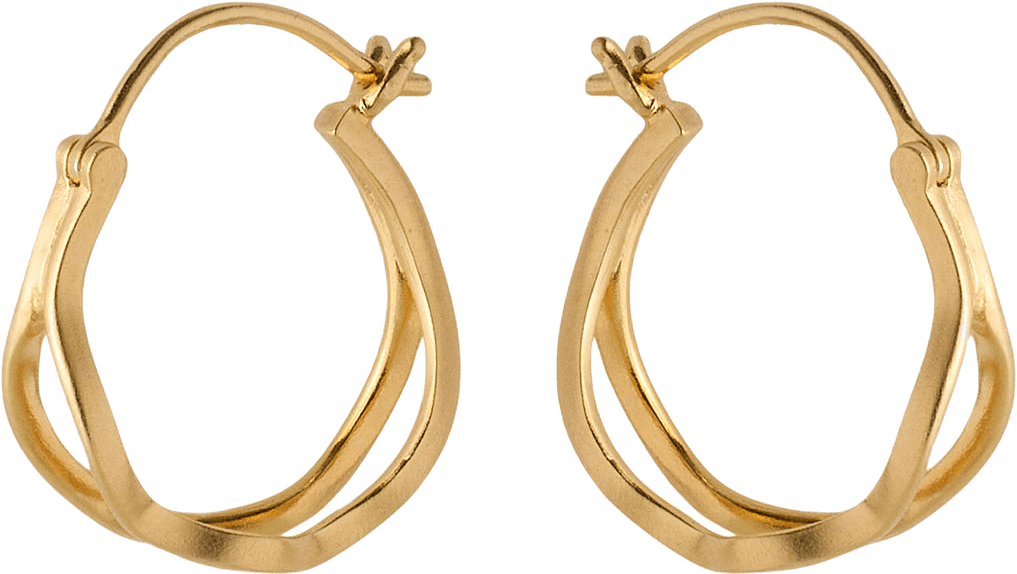 Stream Hoops, från Pernille Corydon, i färgen Gold.