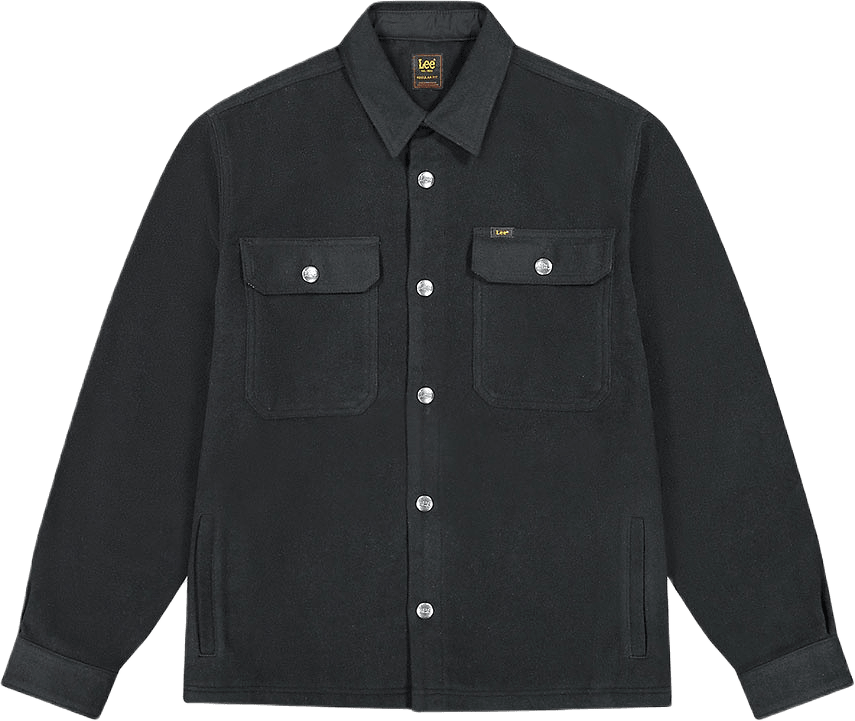 Relaxed Overshirt, från Lee, i färgen Unionall Black.