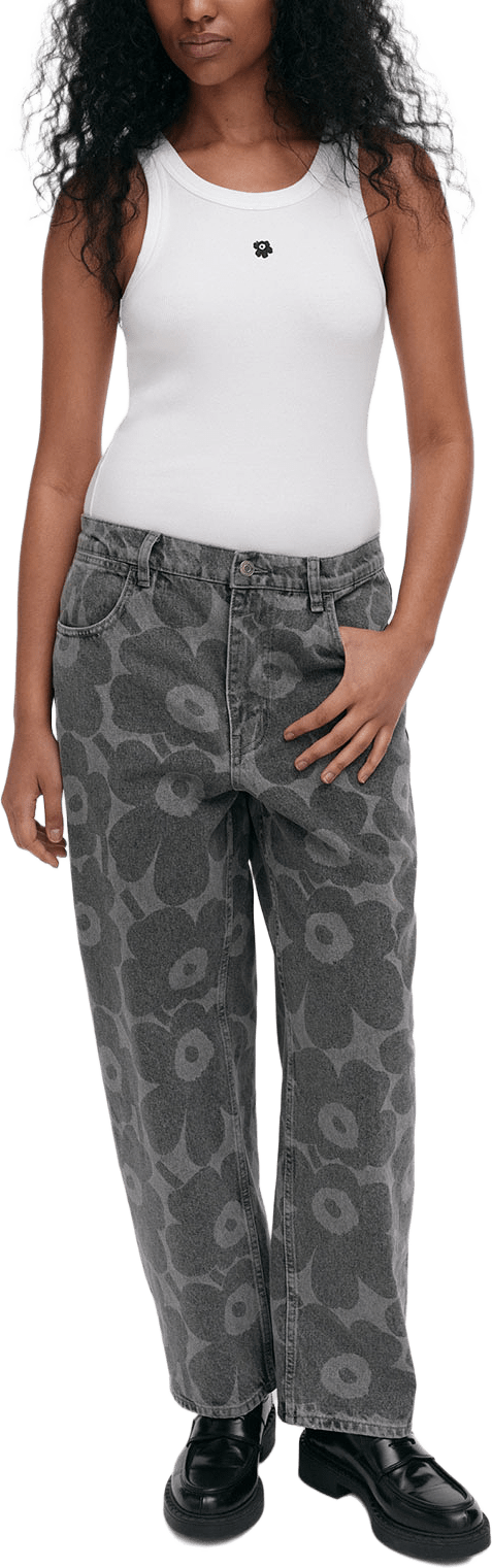 Maridenim Barrel Unikko, från Marimekko, i färgen Light Grey.