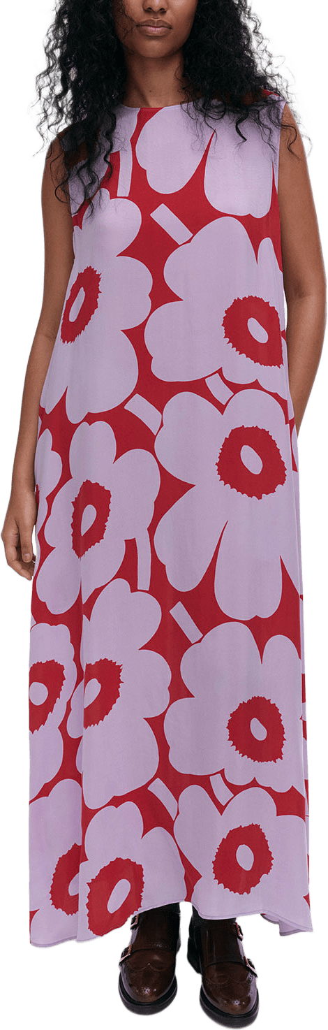 Migot Unikko, från Marimekko, i färgen Lilac, Red.