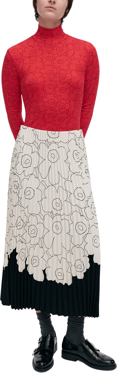 Piiru Piirto Unikko Placement, från Marimekko, i färgen Black, Off White.