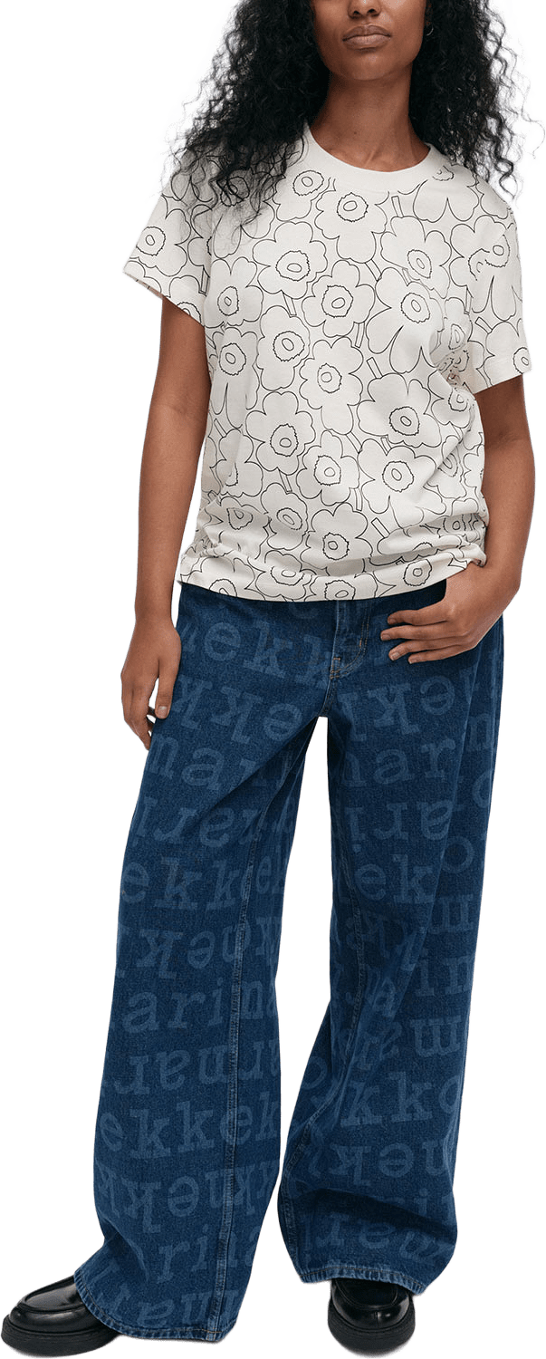 Heleys Piirto Unikko, från Marimekko, i färgen Off White, Black.