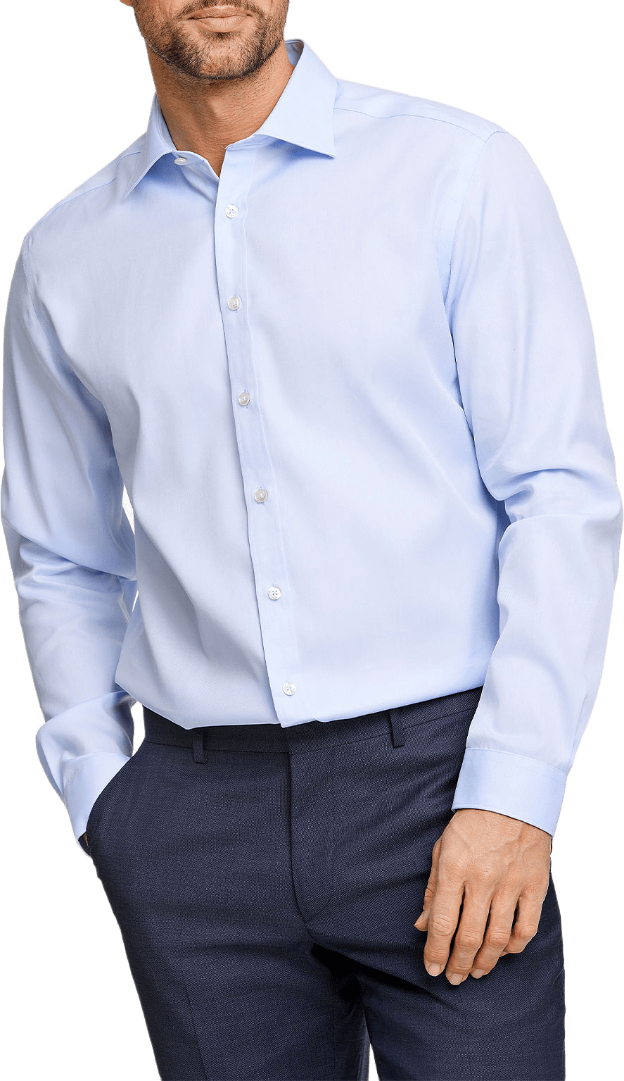 Technical concealer shirt L/S, från Lindbergh, i färgen Light Blue.