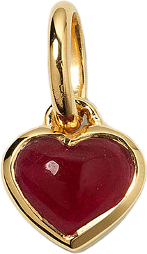 Beloved Heart PendantGold Pink Quartz