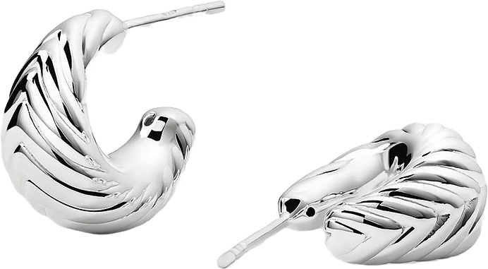 Bolded Little Sis Chevron Silver, från Syster P, i färgen Silver.