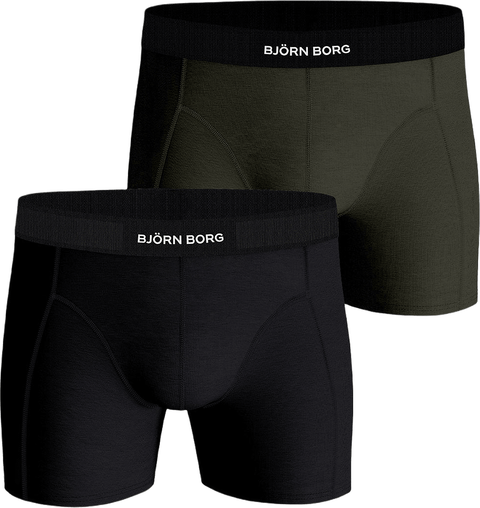 Organic Cotton Stretch Boxer 2P, från Björn Borg, i färgen Multipack 5.