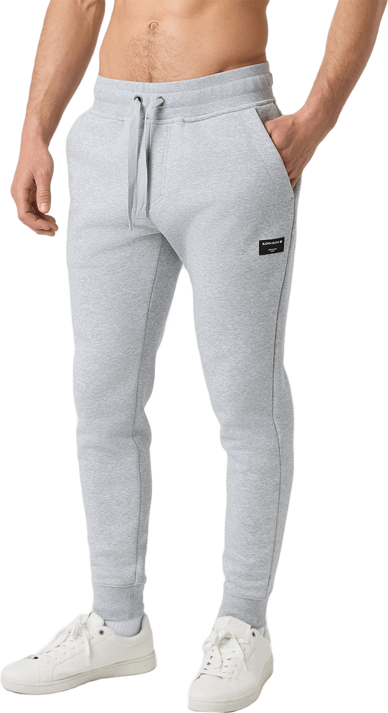 Centre Tapered Sweatpants, från Björn Borg, i färgen Light Grey Melange.